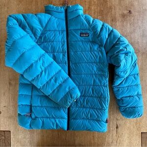 Patagonia Down Puffer - Girls XL 14 - Bright Blue